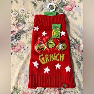 Grinch Dog Sweater Medium